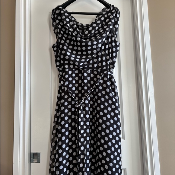 Ricki's Dresses & Skirts - Ricki's Black and White Polka Dot Midi Dress